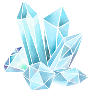 Blue crystal icon