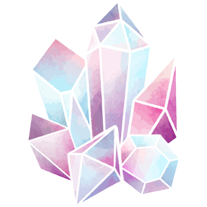 Purple and Blue Crystal Icon