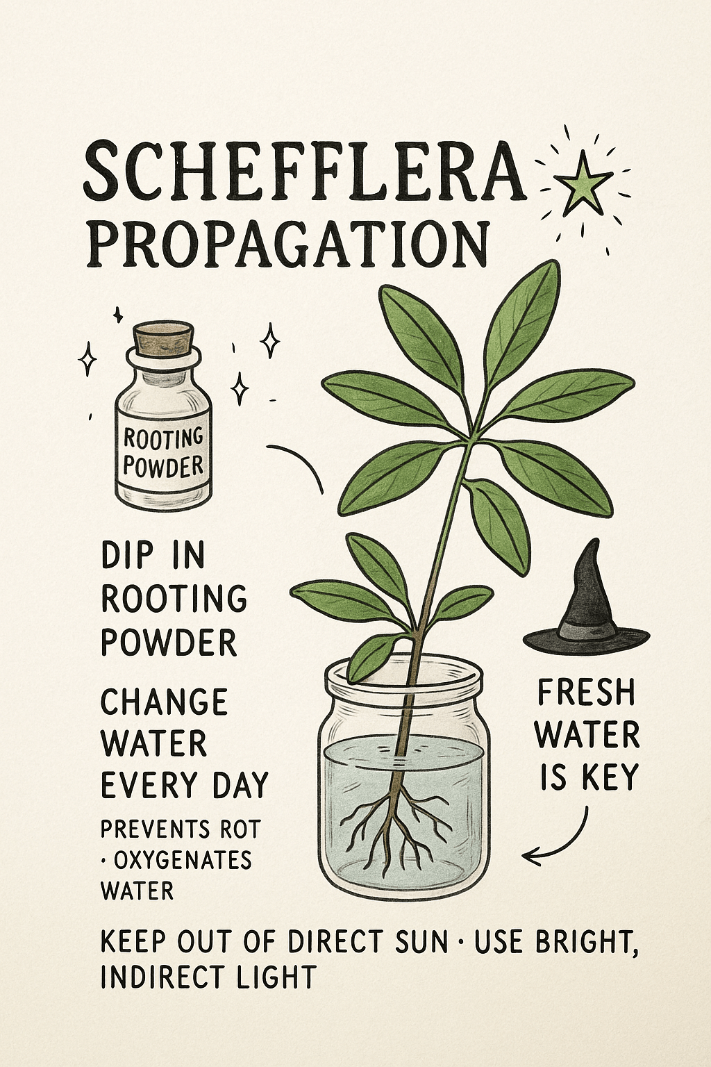 Schefflera Propagation Guide – Free Printable for Your Plant Planner